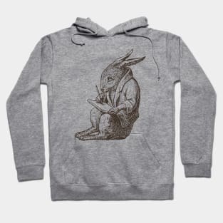 Writer Rabbit Hand Drawn Hoodie